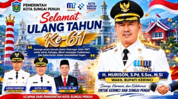 Ucapan Pemkot Sungai Penuh untuk H. Murison Jadi Simbol Harmoni Dua Daerah Bertetangga