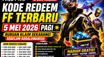 Kode Redeem FF Terbaru 5 Mei 2026 Pagi, Klaim Hadiah Gratis Sebelum Hangus