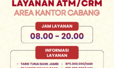 Bank Jambi Perpanjang Jam Operasional ATM hingga Malam