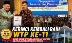 Bupati Monadi Wujudkan WTP Ke-11, Tegaskan Komitmen Tingkatkan Tata Kelola Keuangan
