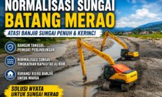 Tanggul dan Normalisasi Sungai Batang Merao Jadi Solusi Banjir di Sungai Penuh dan Kerinci