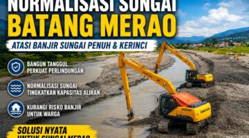Tanggul dan Normalisasi Sungai Batang Merao Jadi Solusi Banjir di Sungai Penuh dan Kerinci