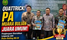 QUATTRICK JUARA UMUM! PA Muara Bulian Pertahankan Dominasi Kinerja, Dirjen Badilag MA RI Serahkan Penghargaan Langsung