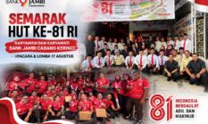 Semarak HUT ke-81 RI, Karyawan dan Karyawati Bank Jambi Cabang Kerinci Ikuti Upacara dan Lomba 17 Agustus