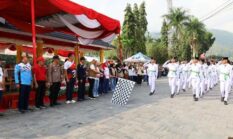 Semarak Pawai Pembangunan dan Barisan Indah Sambut HUT RI ke-81 di Sungai Penuh
