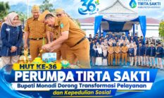 HUT ke-36 Perumda Tirta Sakti, Bupati Monadi Dorong Transformasi Pelayanan dan Kepedulian Sosial