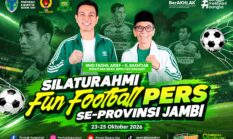10 Tim Kabupaten dan Kota Ramaikan Fun Football Pers Jambi di Batanghari, Jadwal Bergeser ke 23 Oktober