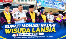 Wisuda Lansia Tebat Ijuk Dili, Bupati Monadi Dorong Semangat Belajar di Usia Senja